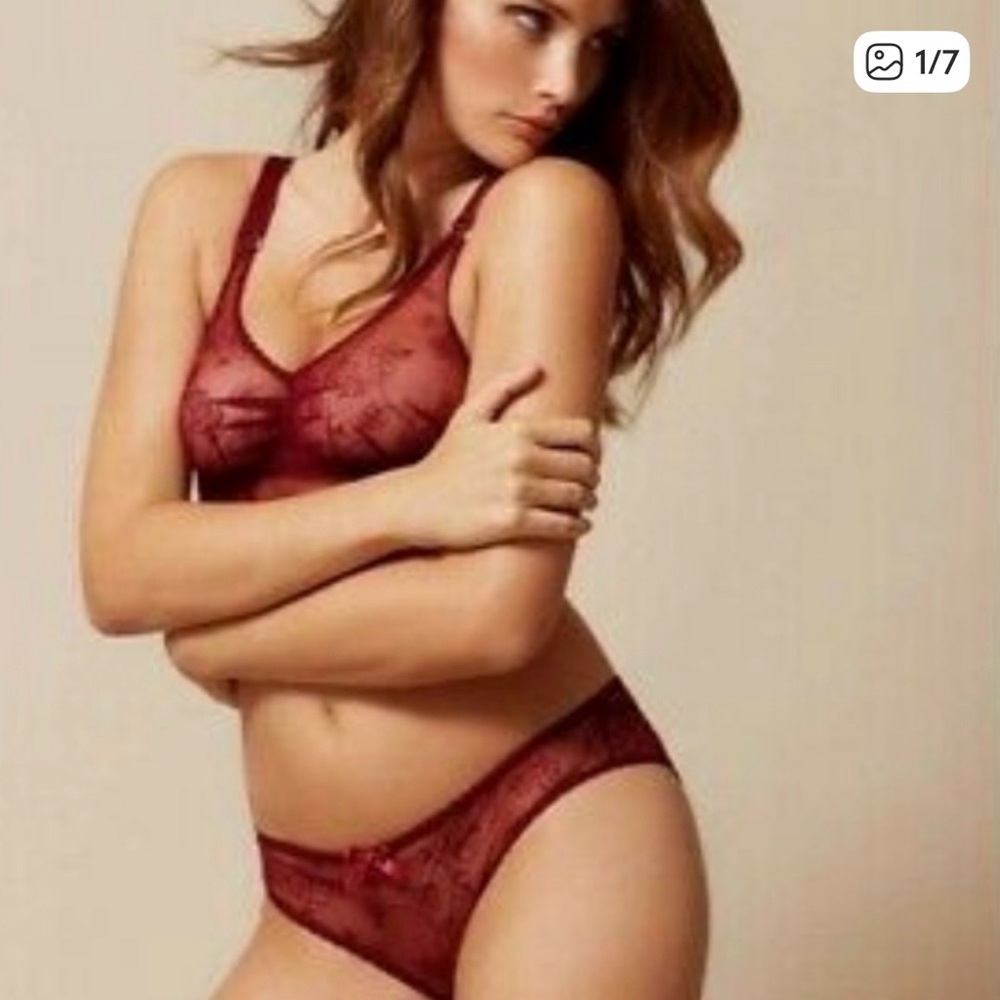 Agent Provocateur Set Liv Floral Lace Bralette and Thong Size 4